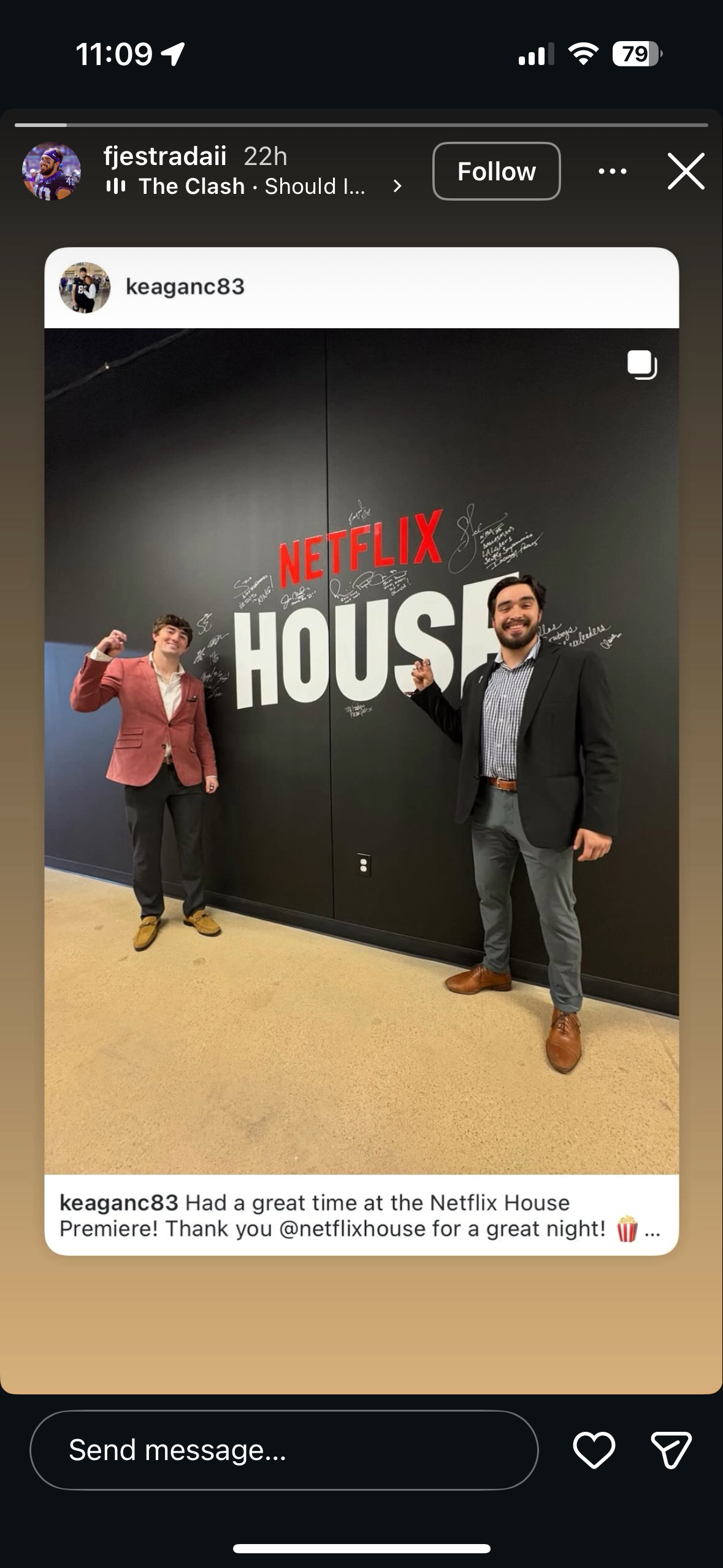 Franklin Estrada (TCU Football Player) - Instagram Stories 2